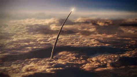 space, NASA, Tilt shift, Clouds, Rocket, Launch, Smoke Wallpapers HD / Desktop and Mobile ...