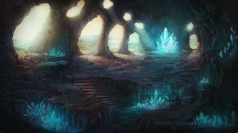 Crystal Cave, Henry Ledesma on ArtStation at https://www.artstation.com ...