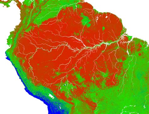 Amazon Rainforest Outline Map