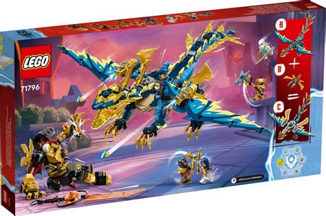 LEGO 71796 NINJAGO Elemental Dragon vs. The Empress Mech Building Toy Set