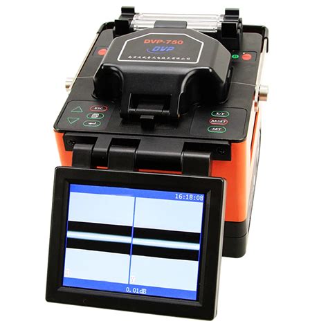 DVP 750 FTTH Fiber Optic Splicing Machine Fusion Splicer fiber welding ...