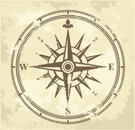 Vintage compass — Stock Vector © bioraven #19601535