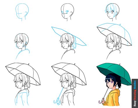 How To Draw A Girl In The Rain