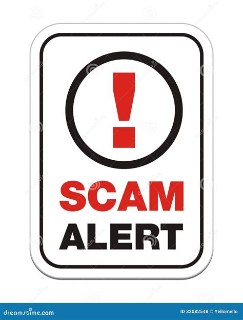 Scam alert sign stock vector. Illustration of mail, malware - 32082548