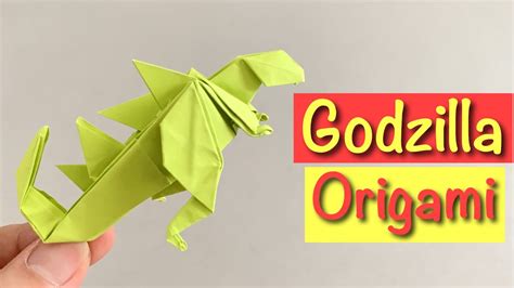 ORIGAMI GODZILLA | PAPER CRAFTS - YouTube