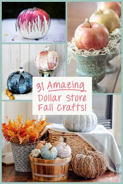 Decorate For Fall! 31 Amazing Dollar Tree Crafts Ideas | Fall decor diy, Fall decor dollar tree ...