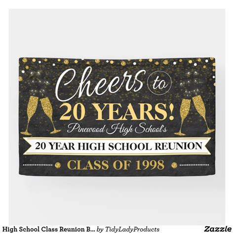 High School Class Reunion Banner | Zazzle | High school class reunion, Class reunion, High ...