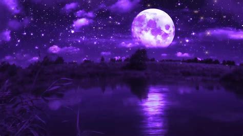 Purple Moon Wallpaper