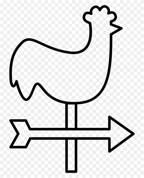 Rooster Weather Vane Png Icon Free Download - Rooster Weathervane Clipart - FlyClipart