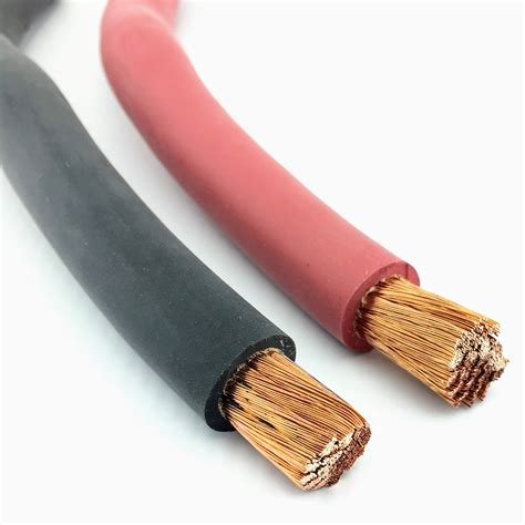 Welding Cable Flexible Rubber SGR Battery Cable SAE J1127 100% Copper ...