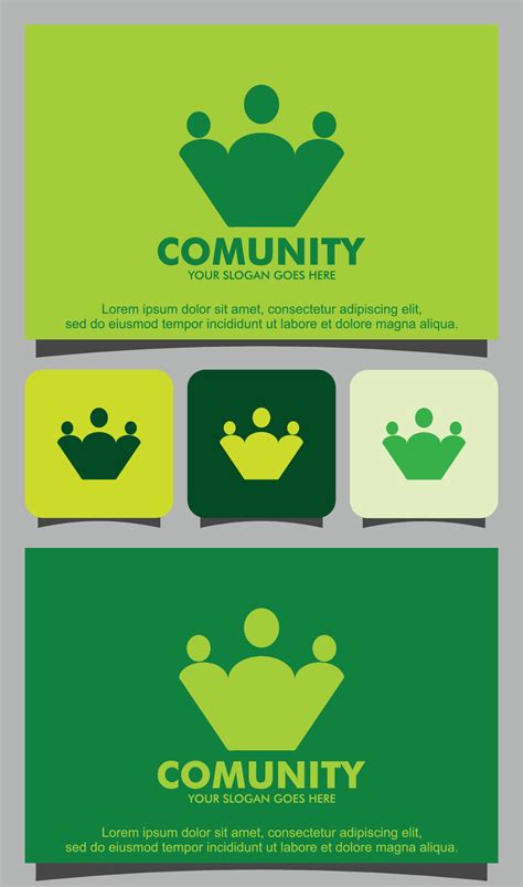 Community logo design vector graphic 11809438 Vector Art at Vecteezy