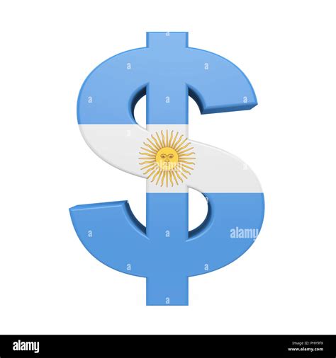 Argentine Peso Symbol Isolated Stock Photo - Alamy