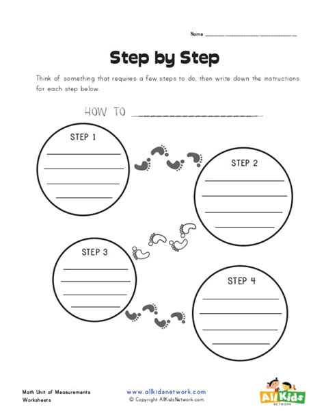 Step by Step Graphic Organizer