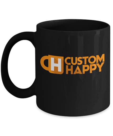 11 oz Black Custom Coffee Mugs – CustomHappy