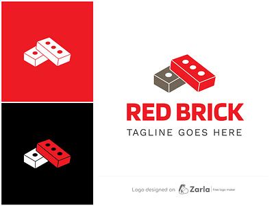 Brick Logo by Zarla AI on Dribbble