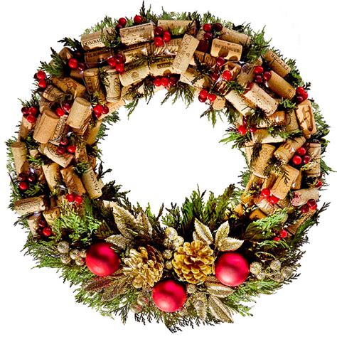 Lighted Wine Cork Wreath | The Green Head