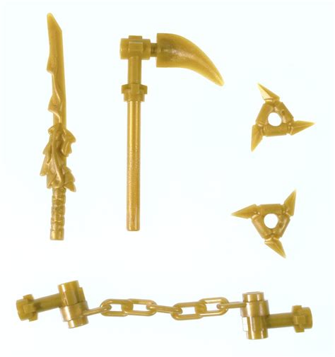 LEGO® Ninjago™ 4 Weapon Lot - Gold Weapons! - The Brick People