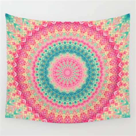 Mandala 214 Wall Tapestry by Mandala Of Life | Society6