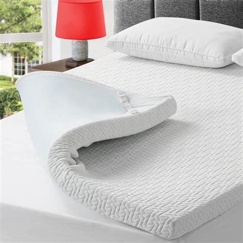 3 Inch Gel Memory Foam Mattress Topper Queen Size , Cooling Mattress ...