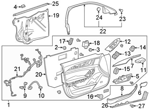 Cadillac CTS Door Interior Trim Panel. W/CTS V, black w - 84297410 | Stingray Chevrolet, Plant ...