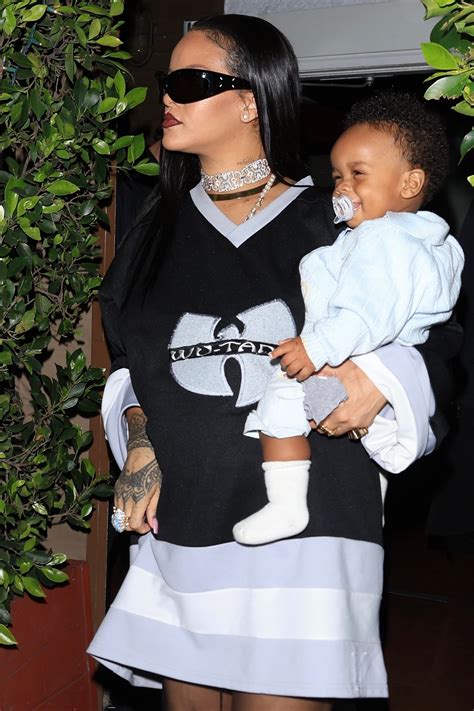 Rihanna hinted at baby RZA's name for months with her outfits