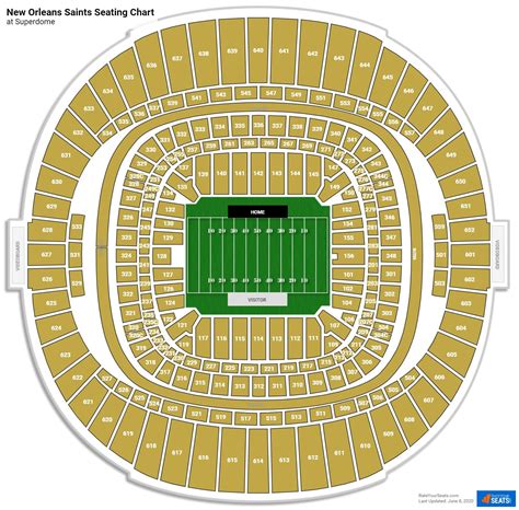 Saints Stadium Seating Chart