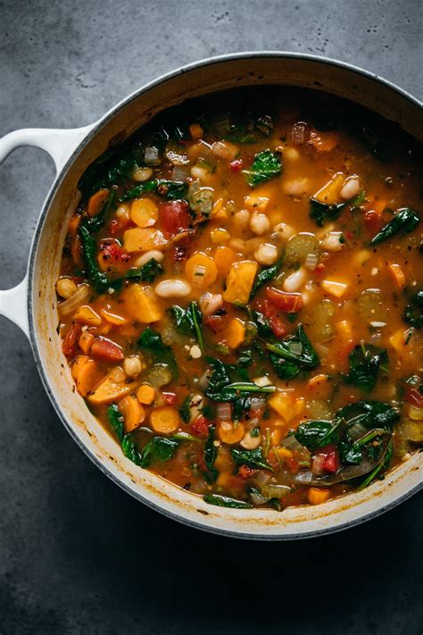 Three Bean Vegetable Soup (Vegan) | Crowded Kitchen