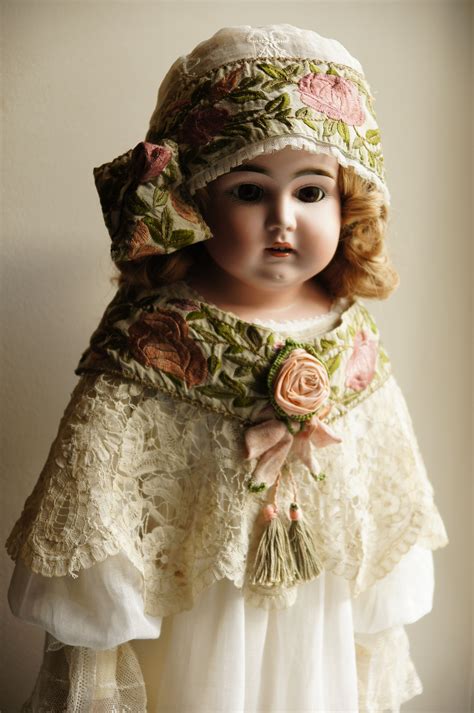 .Antique doll's dress. | Antique doll dress, Beautiful dolls, Antique dolls