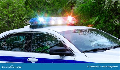 Siren Light On Roof Of Police Car Stock Image | CartoonDealer.com #198113785