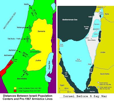 Israel Map 1967 Vs Today