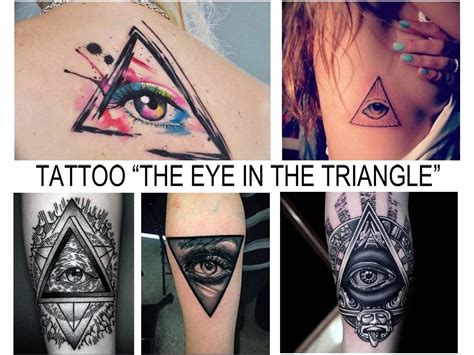 Meaning of a tattoo “the eye in the triangle”: sense, photo examples, sketches