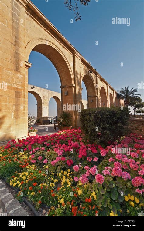 Malta upper barrakka gardens hi-res stock photography and images - Alamy