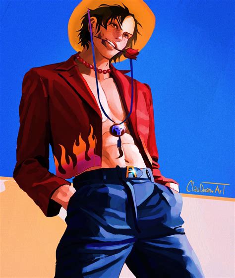 Ace One Piece fan art, digital art, by me : r/fanart