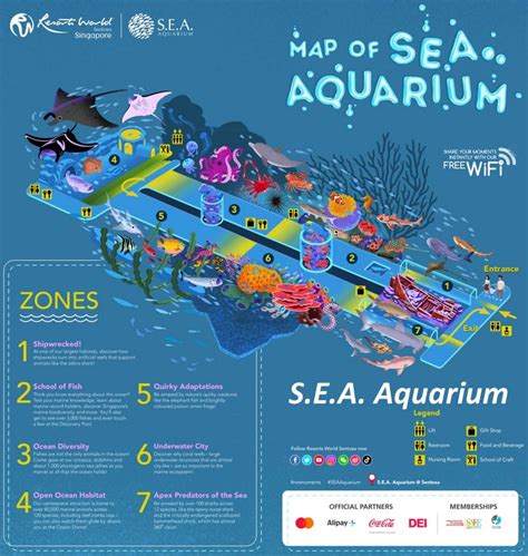 S.E.A Aquarium Map | Sentosa, Singapore - Ontheworldmap.com