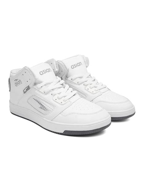 Buy Men's White High-Top Sneakers Online in India at Bewakoof