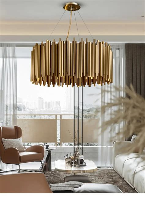 Maddison - Luxury Modern Round Gold Chandelier For Living Room – Lumulox