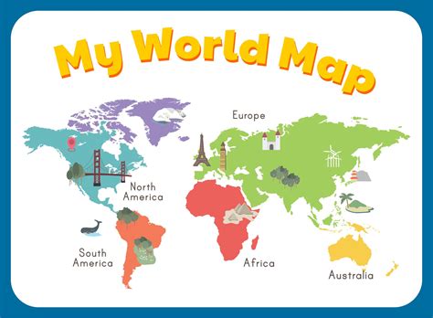 Preschool World Map Printable