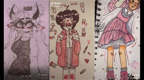 ALT TIKTOK DRAWING | ALTERNATIVE ART TIK TOK COMPILATION | goth emo grunge aesthetics - Uohere