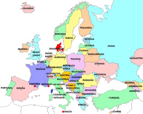 Mapas de los 5 continentes (países) - Saber es práctico