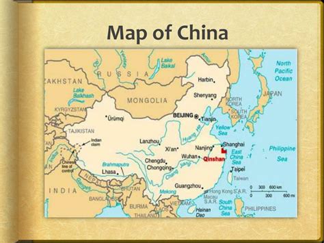 Ancient China Map With Rivers