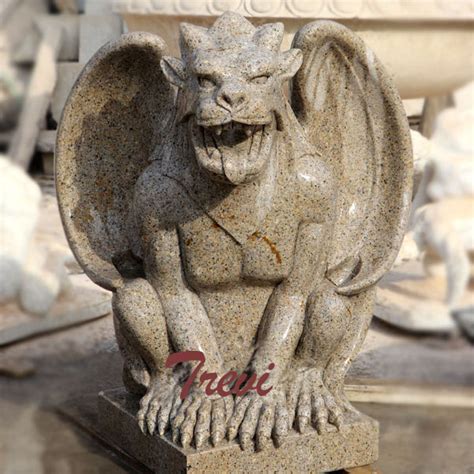 Outdoor Hand-Carved Stone Garden Gargoyles Statues for Sale