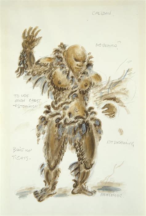 Costume design for Caliban in The Tempest - McNay Art Museum