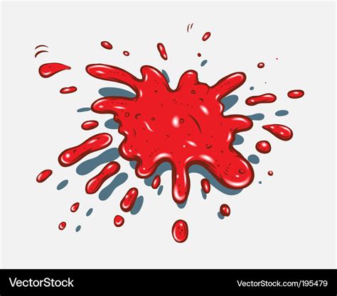 Red splash Royalty Free Vector Image - VectorStock