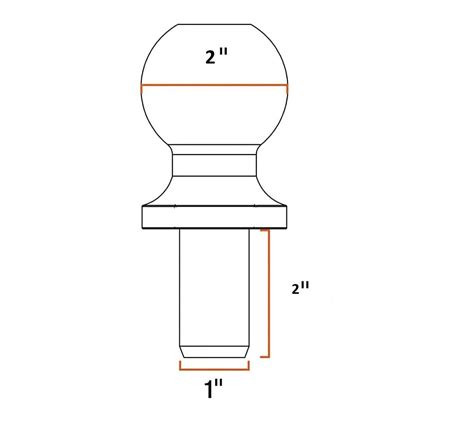 Trailer Hitch Ball 2"