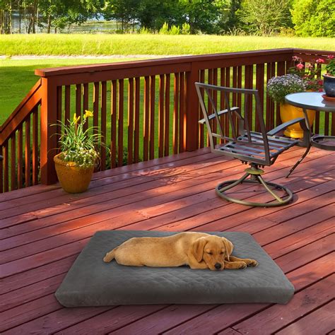 PETMAKER Waterproof Memory Foam Pet Bed- Indoor/Outdoor Dog Bed with ...