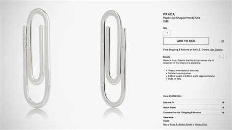 Look. Prada Is Selling Paperclip Now And It Costs $185 A Pop - SHOUTS