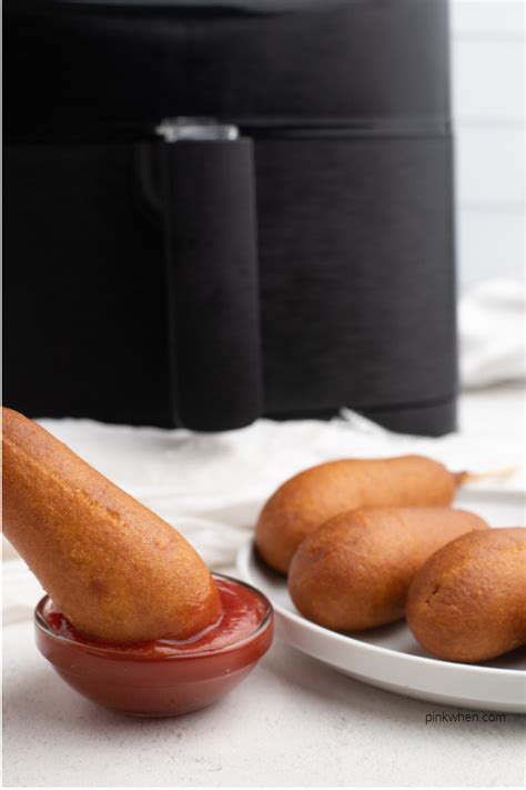 Air Fryer Corn Dogs - Full Size and Mini Corn Dogs - PinkWhen