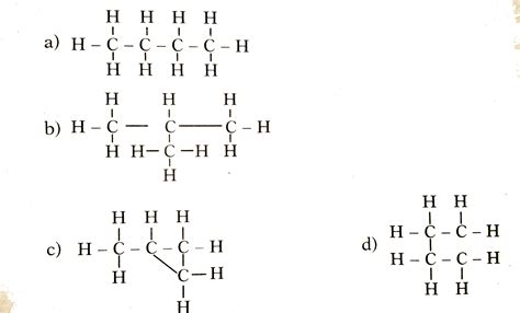 Which of the following are correct structural isomers of butane