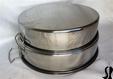 Round cake tin - stainless steel - HomeBakes