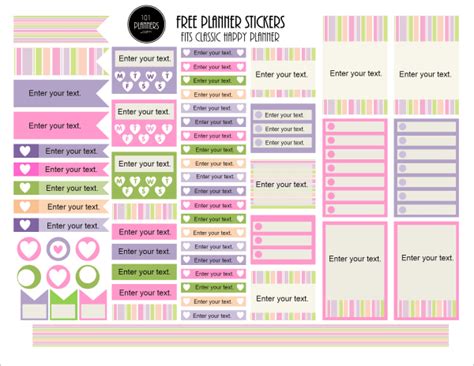 Free printable planner stickers | Customizable! | Instant Download